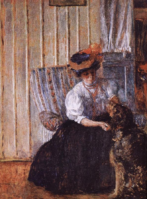 Edouard Vuillard Her dog oil painting picture